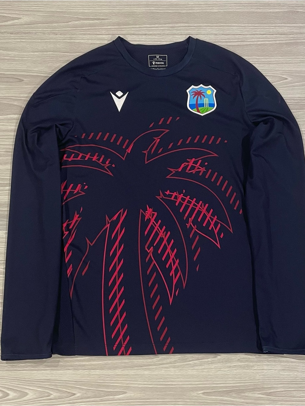 Macron 2025/26 West Indies Cricket Long Sleeve Shirt Team Men’s Size Medium